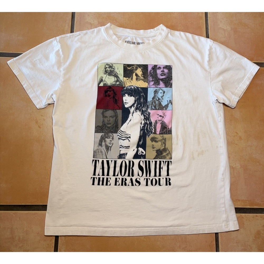 Taylor Swift The Eras Tour 2023 White Official T-Shirt Adult Size Large